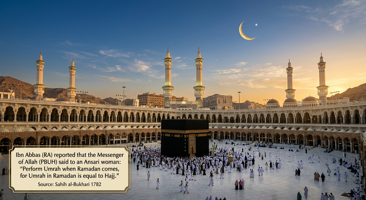 Umrah During Ramadan Is Equivalent to Hajj in Reward